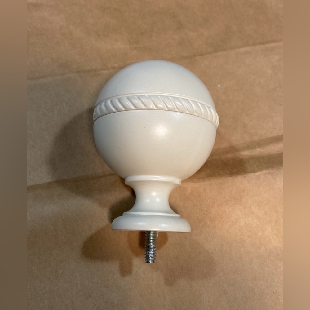 NIB! Berkshire Becket Round Rope Trim Finials | Set of 4 - Picture 5 of 7